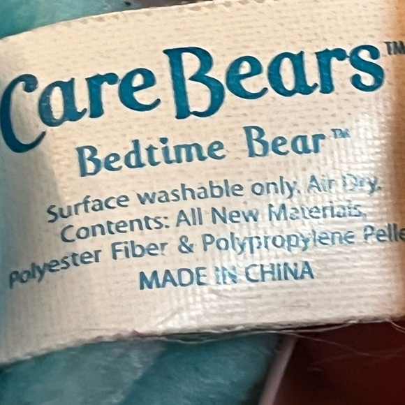 Care Bears Bedtime Bear blue tie dye beanbag plush 8" Play Along - Picture 4 of 5